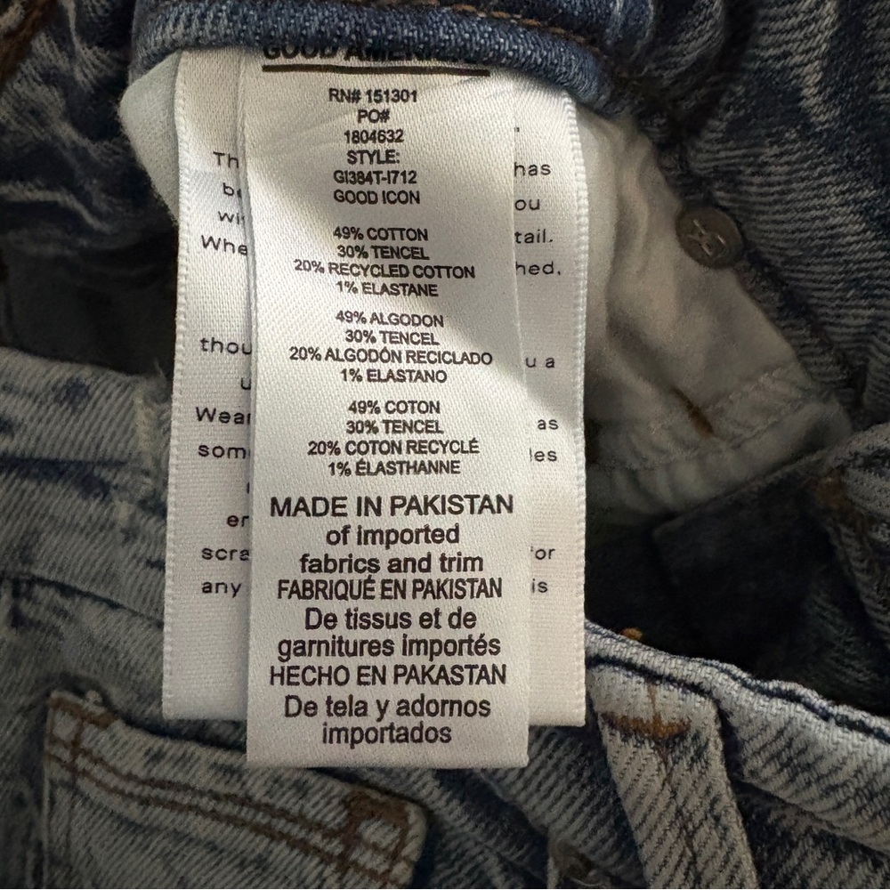 Good American Good Icon Straight Jeans (Indigo 712) - Picture 8 of 8